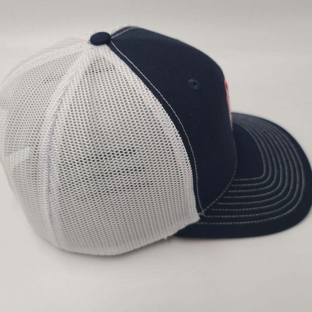 Oskar Blues Brewery Hat Snapback Trucker Mesh Richardson Blue White Red Beer Men - Picture 7 of 14